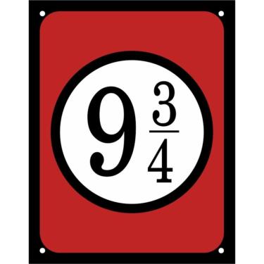 Imagem de Placa Decorativa PS 18x23cm 9 3/4 - DEC18 - SINALIZE