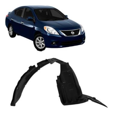 Imagem de Parabarro Dianteiro Compatível Com Versa 2011 2014 Lado Esquerdo Proteção Da Caixa De Roda Contra Barro Pedras Detritos Evita Danos No Motor Suspensão E Facilita Instalação Correta
