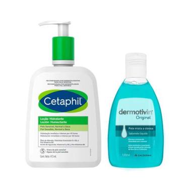 Imagem de Kit Cetaphil Loção 473ml + Sabonete Líquido Dermotivin Original 120ml