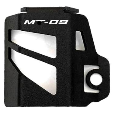 Imagem de BYYINGSUS Compatível com MT 07 09 10 MT07 MT09 MT10 SP 2023 2022 Acessórios Proteção do reservatório de fluido de freio traseiro da motocicleta (Preto-MT09)