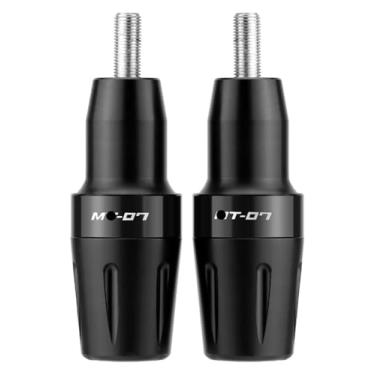 Imagem de BYYINGSUS Quadro Sliders Crash Protector Acessórios para motocicleta Almofada de proteção contra quedas compatível com Y&AMAHA MT07 2014-2023 FZ07 Tracer 700/GT 7(preto)