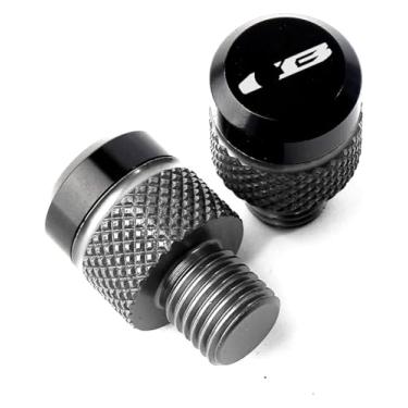 Imagem de BYYINGSUS Mototcycle Peças Modificadas M10*1,25 Parafusos de Bujão Espelho Tampa Decorativa Compatível com CB650R CB650F CB500X CB500F CB1000R CB400 CB750 Chifre (Cinza)