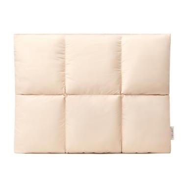 Imagem de Comfyable Capa para laptop Puffy de 13 polegadas e 35 cm, capa acolchoada para laptop, capa de travesseiro compatível com MacBook Air M4 2025 M3 M2 M1, MacBook Pro M4 Pro/Max, bege