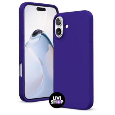 Imagem de Capa Case Capinha Para iPhone 16 Silicone Com Bordas Elevadas Aveludada Forro Premium (ROXO)