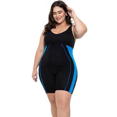 Imagem de Macaquinho Hidroginástica Plus SIze RM-Helanca 812A Abertura nas Costa