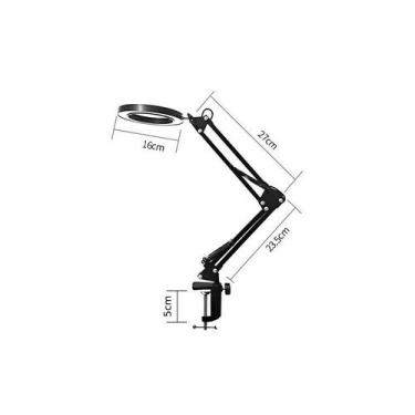 Imagem de Luminária de Bancada LED com Lupa de Aumento e Controle Eletrônico par
