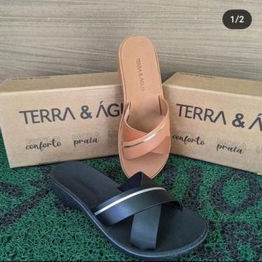 Imagem de sandália preta - terra e agua 