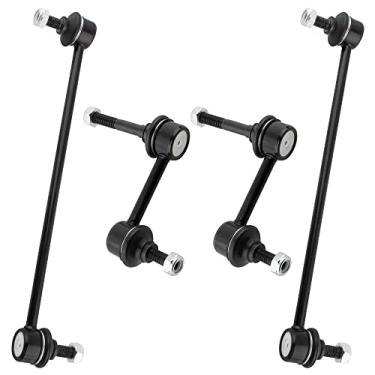 Imagem de WEDOAUTO 4 peças dianteiras e traseiras estabilizador barra oscilante terminais para Ford Escape 2009-2012, para Mazda Tribute 2009-2011, para Mercury Mariner 2009-2011 Substituir # K80296 K750571