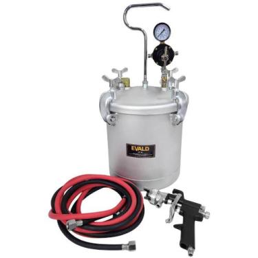 Imagem de Tanque de Pressão 10 Litros para Pintura com Pistola Mangueira e Regul