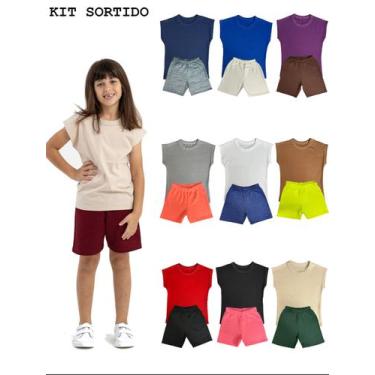 Imagem de Conjunto Infantil Regata e Bermuda Menino e Menina, Roupas de Verão pa