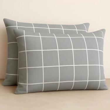 Imagem de Kit 2 Fronhas Avulsas Estampadas Para Travesseiro Malha 100% Algodão Toque Macio Com Zíper Hotel Pousada (Modelo 10, 70x45 cm)