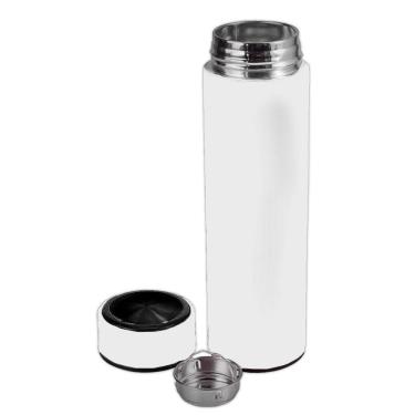 Imagem de Garrafa Térmica Inox 500ml Quente Frio Tampa Branco Nº7