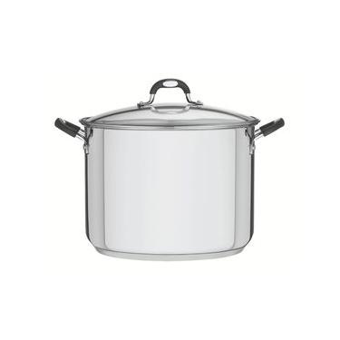 Imagem de Caldeirão Tramontina Astro Aço Inox Tampa de Vidro 30 cm 15,2 Litros