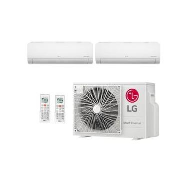 Imagem de Ar Condicionado Multi Split Inverter Hi Wall LG 21000 BTUs (9000+18000) Quente/Frio Z3UW21GFB1.AWGZBR1 - 220V
