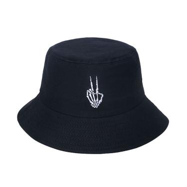 Imagem de Bucket Hat Skeleton Hands Sun Hats, unissex, 58 cm, algodão
