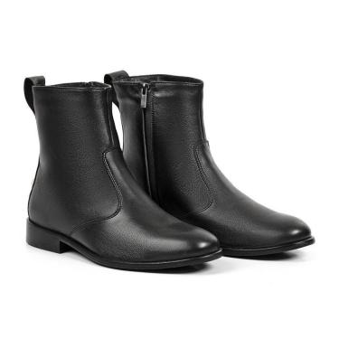 Imagem de Bota Frio Ameno A Intenso - Nobre, Couro De Carneiro E Com La - London Preta-Masculino