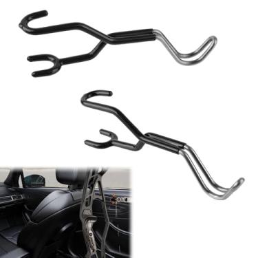 Imagem de MOCCOOL Gancho de arco para caminhão, assento de fixação rápida portátil, armazenamento de equipamento de caça, organizador de encosto de cabeça com arcos compostos