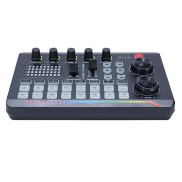 Imagem de Luocute Placa de Som Ao, Mixer de áudio Com Chip de Processamento Digital Inteligente e 16 Efeitos Sonoros, Mixers de Gravação Sem Potência para Gravação de Jogos de Podcast de