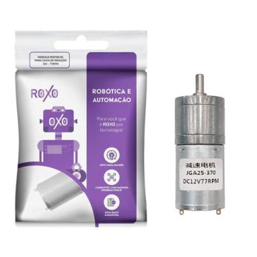 Imagem de Motor Dc Para Caixa De Redução 12V 77Rpm - Roxo