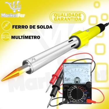 Imagem de Ferro de Solda 100w 220v com Suporte com Multimetro - Startools
