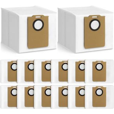 Imagem de Bluevisk Pacote com 14 sacos de pó MS1 MAX compatíveis com monsga MS1 MAX sacos de aspirador de pó robô 3L grande capacidade sacos resistentes para aspirador doméstico