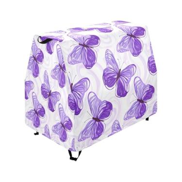 Imagem de Qilmy Purple Butterflies Kids Water Table Cover, Duty Waterproof Patio Table Covers for Outdoor Toddler Splash Tables, UV Resistant & Dustproof Play Table Protector, Cover Only