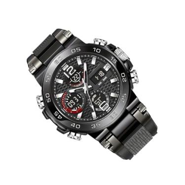Imagem de Relógio Analógico e Digital,Relógio De Com Display, de Pulso para Negócios | Indicado para Desporto, Estilo Casual, Formal, Uso no Escritório, Deslocação Diária e Viagens