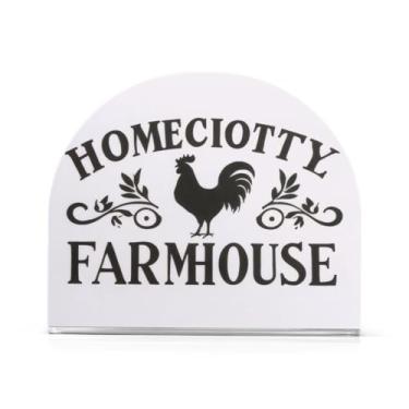 Imagem de JUZIHAI Porta-guardanapos de galo preto para mesa dispensador de guardanapo de acrílico em pé suporte de lenços de mesa independente para cozinha sala de jantar bar festa decoração de casa