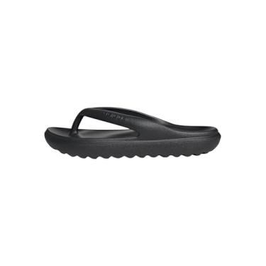 Imagem de adidas Sandália de dedo unissex Adilette Lumia para adultos, Preto/Preto/Preto, 7 Women/6 Men