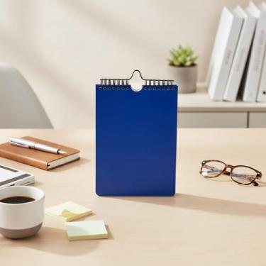 Imagem de Planner A5 em Capa PU, Azul, Design Funcional, Ideal para Trabalho e Estudo, Formato Caderno com Estrutura Prática para Organização Diária