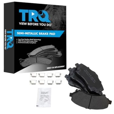 Imagem de TRQ Conjunto de pastilhas de freio metálicas Front Posi para van de carga/Grand Caravan/Journey/Liberty/Nitro/Routan/Town & Country/Wrangler/Wrangler JK