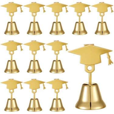 Imagem de Glenmal Porta-cartões de mesa de metal para graduação, 16 peças, porta-cartões de graduação, tampa dourada para graduação, escola, festa, aniversário, restaurantes, escritório e centros de mesa