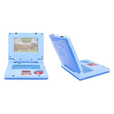 Imagem de Naroote Crianças Aprendendo Laptop Educacional Brinquedo de Computador de Simulação Eletrônica para Crianças, Centro de Aprendizagem de LED de Plástico para Desenvolvimento Cognitivo, Brinquedos