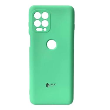 Imagem de Capa Silicone Aveludada para Motorola Moto G10 / G20 / G30 | Case Flexível com Proteção de Câmera (Verde Água)