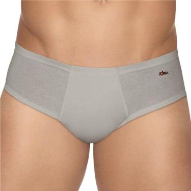 Imagem de Cueca Zorba Slip Light Authentic c/ Abertura - 0172A, Grafite, GG