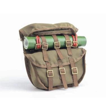 Imagem de HooCrawler Miniature Decoration Scale 1.9inch 2.2inch Simulation Spare Tire Backpack Wheel Tires Storage Bags for 1/8 1/10 RC Crawler Car, Army Green