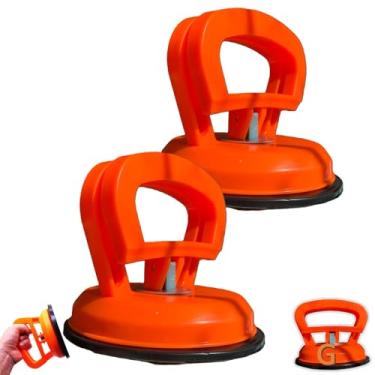 Imagem de Kit 02 Ventosa Sucção Extrator p/Reparo de Amassados, Transporte de Vidros Telas Lisas TAM:G 11,5CM