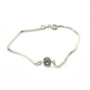 Imagem de Pulseira Pedra Zirconia Prata Legitima 925 - Loajs La&Ny