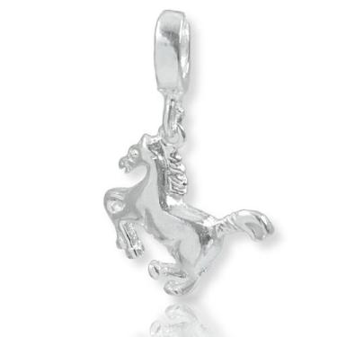 Imagem de Berloque Charms Pingente Cavalo Prata Legitima Delicado - La&Ny Pratas