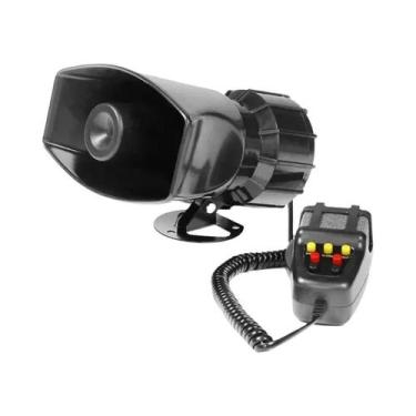 Imagem de Sistema De PA De Emergência 12V 100W Com Sirene De Polícia, Corneta De