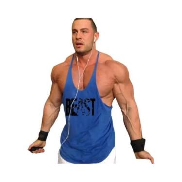 Imagem de Camiseta Sem Mangas Para Academia Masculina, Top De Musculação Com Alç