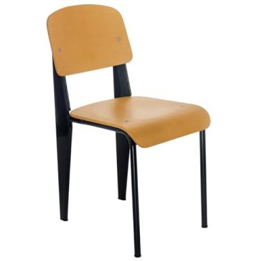 Imagem de Loft7, Kit 4 cadeiras Standard madeira cozinha jantar nordico escandinavo Jean Prouve