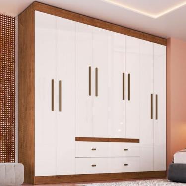 Imagem de Guarda Roupa Casal 8 Portas 4 Gavetas Las Vegas Doripel