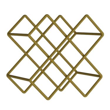 Imagem de Suporte de exibição de ferro suporte de vinho prateleira de exibição de garrafa de licor suporta prateleira de exibição prateleira de armazenamento de garrafa de vinho estilo vintage prateleira para