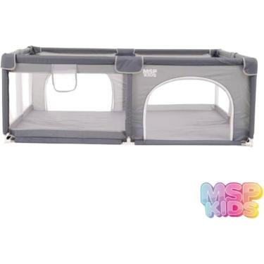 Imagem de Cercado de Bebê 180x150x66cm MSP KIDS – Cercadinho Infantil Dobrável com Proteção, Segurança e Espaço Amplo para Crianças