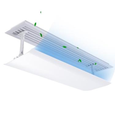 Imagem de Defletor de ventilação de ar condicionado central para unidades de parede - Melhora a circulação de ar para resfriamento e aquecimento, redirecionador de ventilação ajustável para conforto doméstico