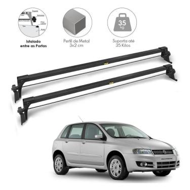 Imagem de Rack Teto Modelo Aço Stilo 03 A 10 Entre Portas Preto