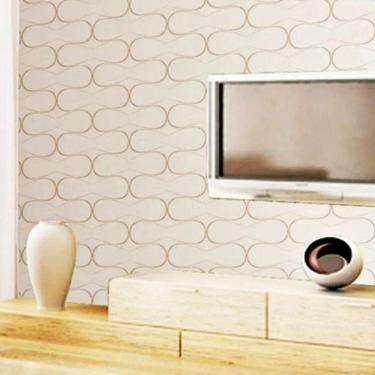 Imagem de Papel De Parede Geométrico Bege Ess1014 - 10m X 0.53m