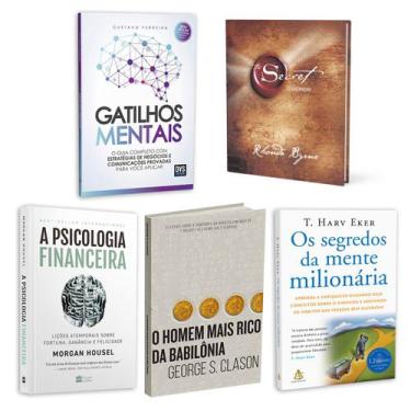 Imagem de Kit 5livros, Gatilhos Mentais, Psicologia Financeira, Homem Mais Rico 