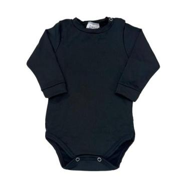 Imagem de Body Bebê Térmico Bodie Manga Longa Peluciado Inverno Liso - Fofotinho